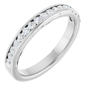 Platinum 1/4 CTW Lab-Grown Diamond Anniversary Band