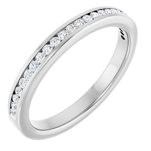 Platinum 1/5 CTW Lab-Grown Diamond Anniversary Band