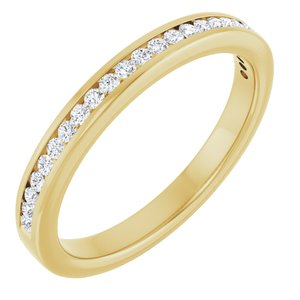 14K Yellow 1/5 CTW Lab-Grown Diamond Anniversary Band