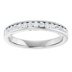 Platinum 1/4 CTW Lab-Grown Diamond Anniversary Band