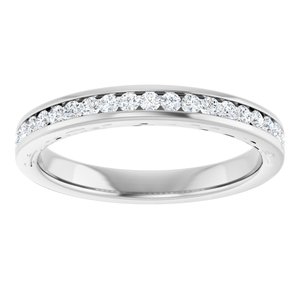 Platinum 5/8 CTW Diamond Anniversary Band