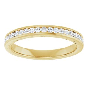 Yellow Gold 9/10 CTW Diamond Anniversary Band