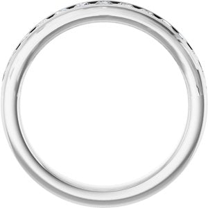 14K White 5/8 CTW Lab-Grown Diamond Anniversary Band