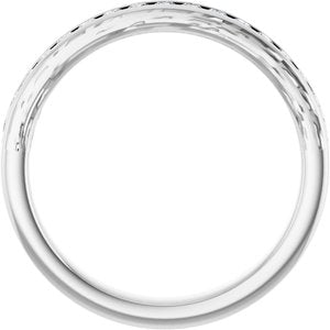 14K White 1/4 CTW Lab-Grown Diamond Anniversary Band