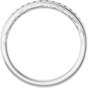 Platinum 1/5 CTW Diamond Anniversary Band