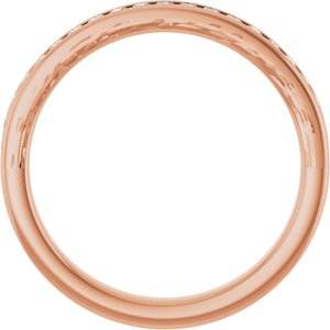 Rose Gold 9/10 CTW Diamond Anniversary Band