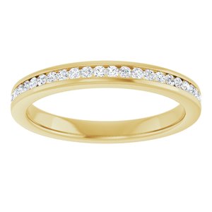 14K Yellow 1/5 CTW Lab-Grown Diamond Anniversary Band