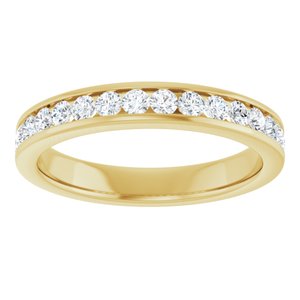 14K Yellow 1/2 CTW Lab-Grown Diamond Anniversary Band