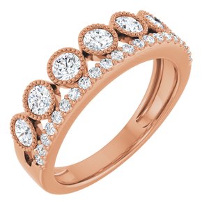 14K Yellow, White or Rose Gold 1 CTW Lab-Grown Diamond Ring