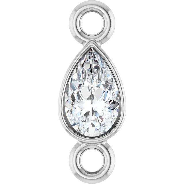 Lab-Grown Diamond Bezel Pear Link