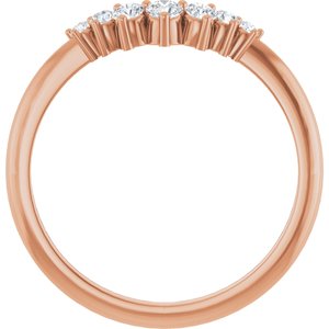 1/5 CTW Natural Diamond Contour Band