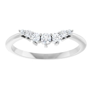 1/5 CTW Natural Diamond Contour Band