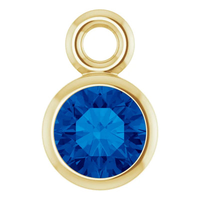 Birthstone Bezel Set Dangle