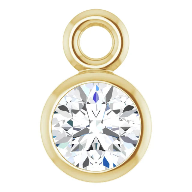 Birthstone Bezel Set Dangle