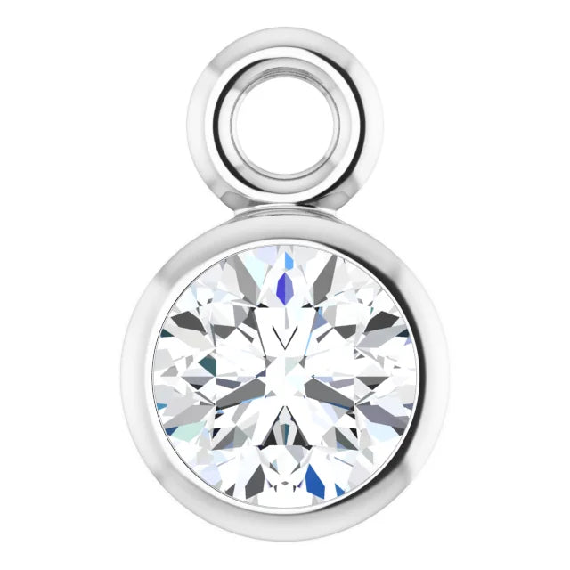 Birthstone Bezel Set Dangle