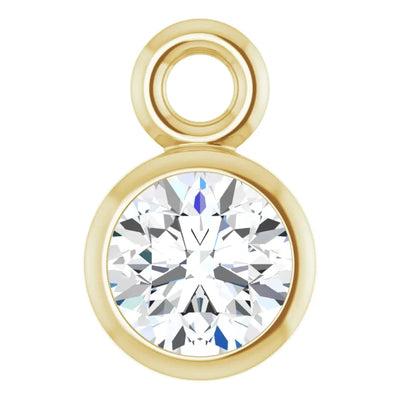 Birthstone Bezel Set Dangle