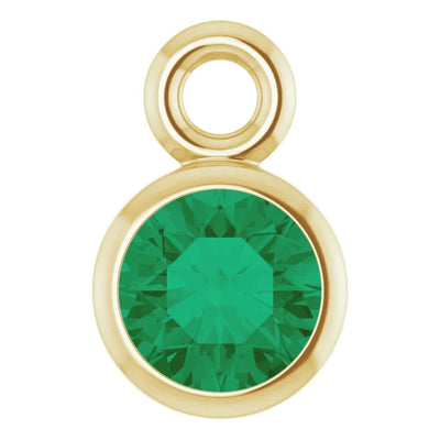 Birthstone Bezel Set Dangle