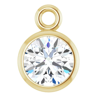 Lab-Grown Diamond Bezel Set Dangle