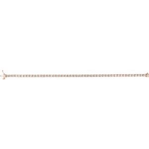 14K Rose, Yellow Gold 4 CTW Lab-Grown Diamond Line 18.4cm Bracelet