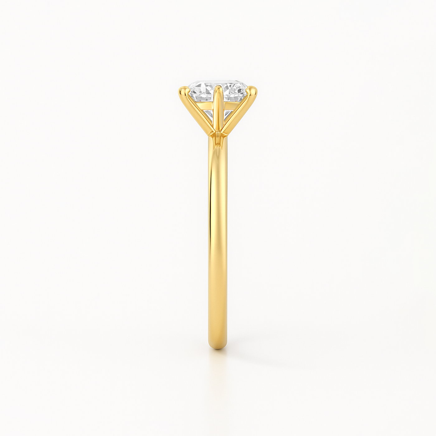 The Stanton Ring - 6-Claw Round Solitaire - Lab Grown Diamond