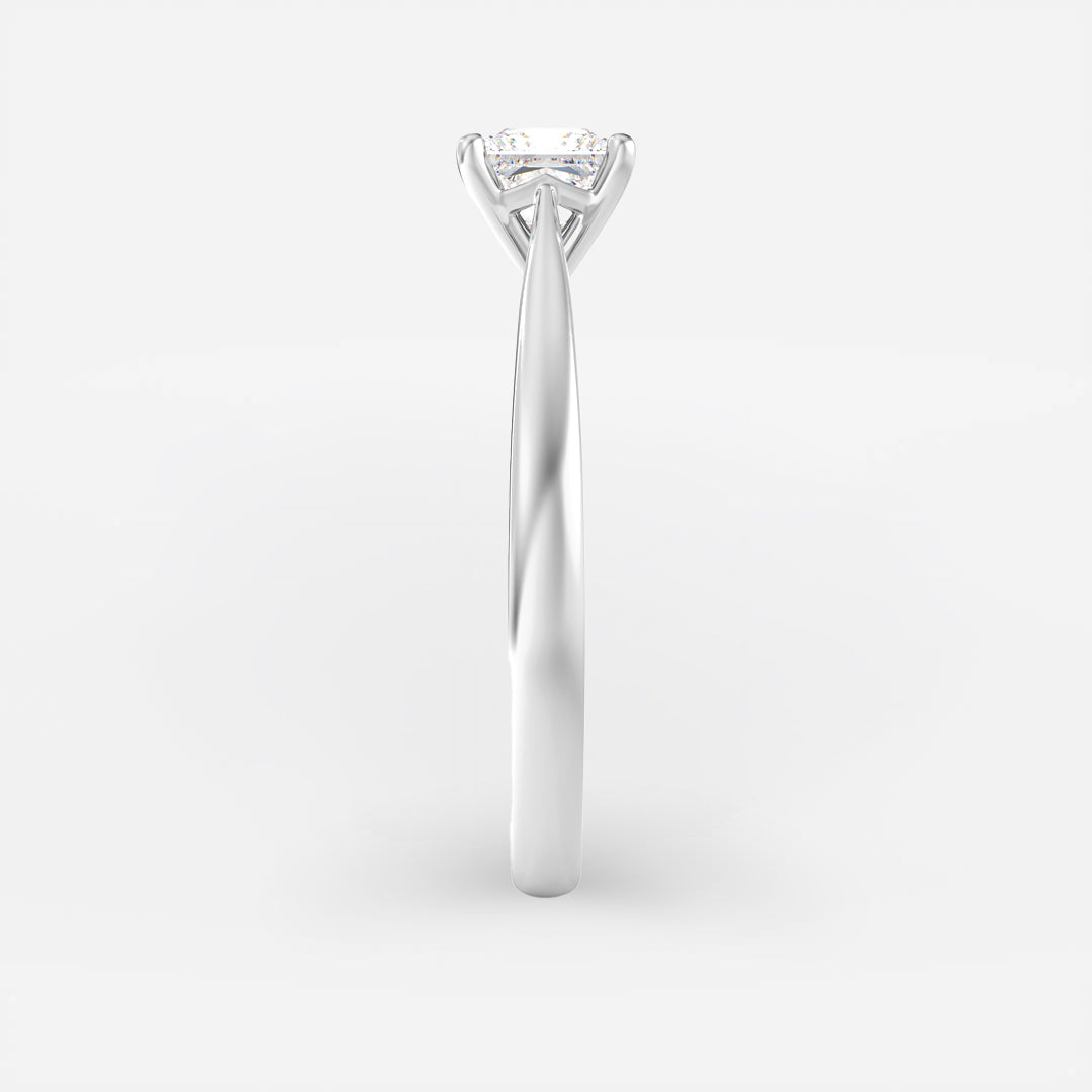 The Victoria Ring - Cathedral Princess Solitaire - Lab Grown Diamond