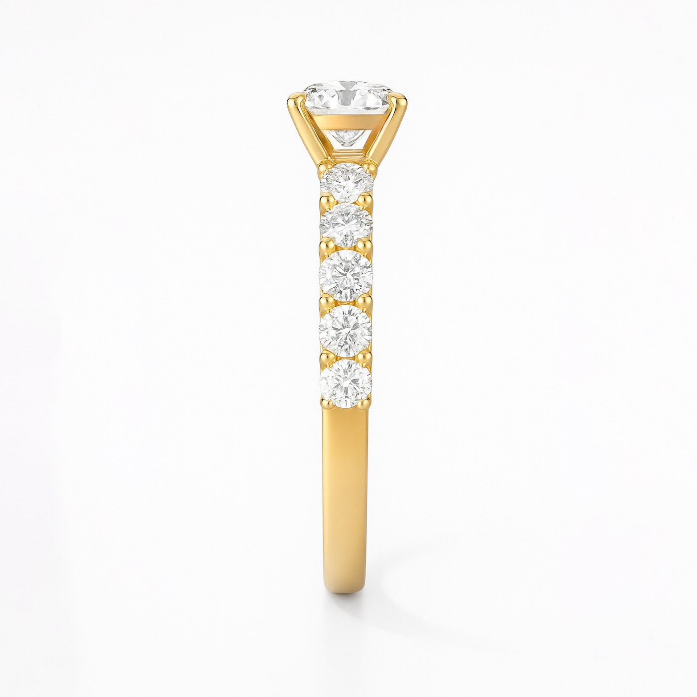 The Paris Ring - Large Diamond Pave Band