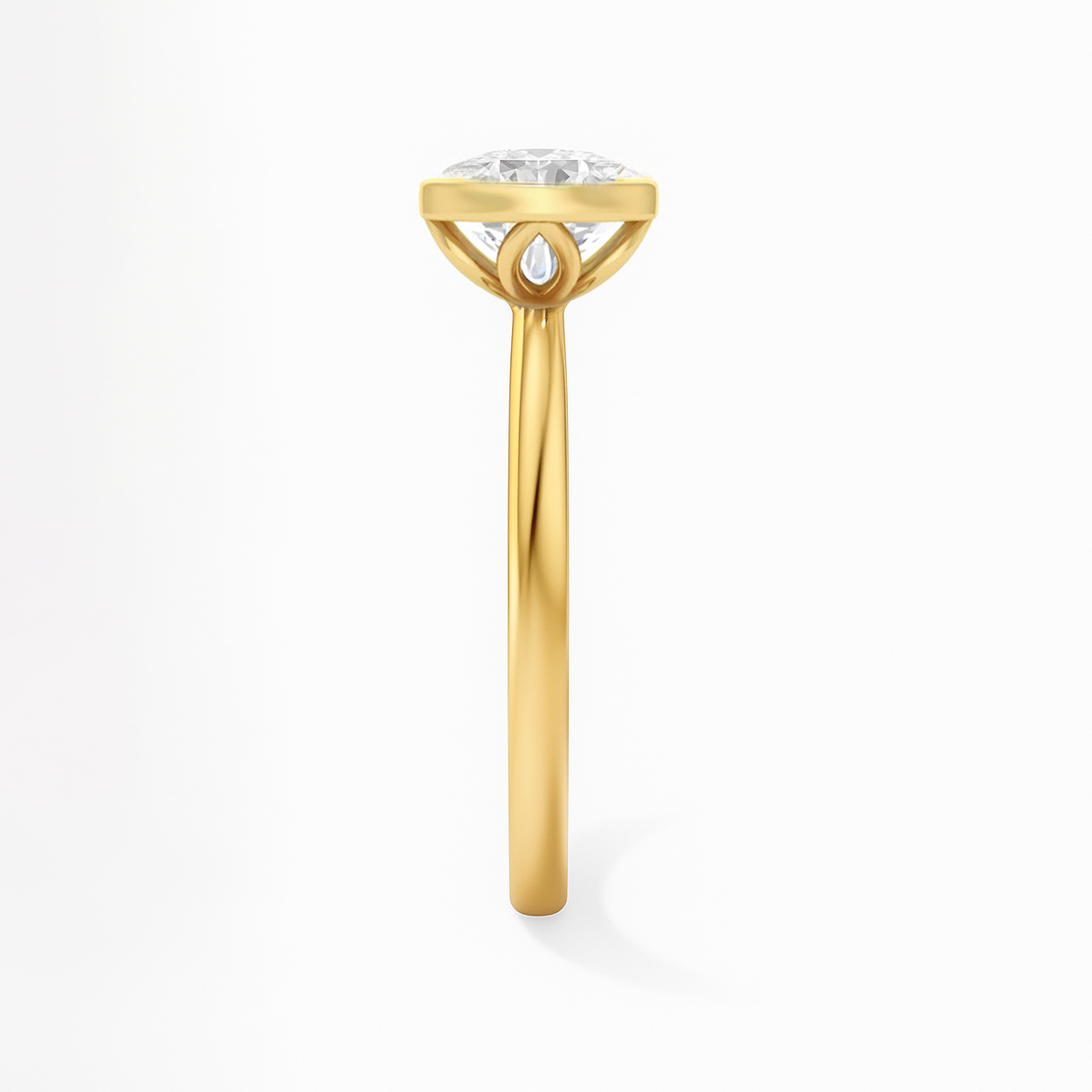 The Alicante Ring - Bezel Set Round Solitaire