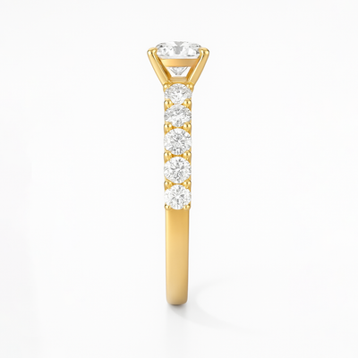 The Paris Ring - Large Diamond Pave Band