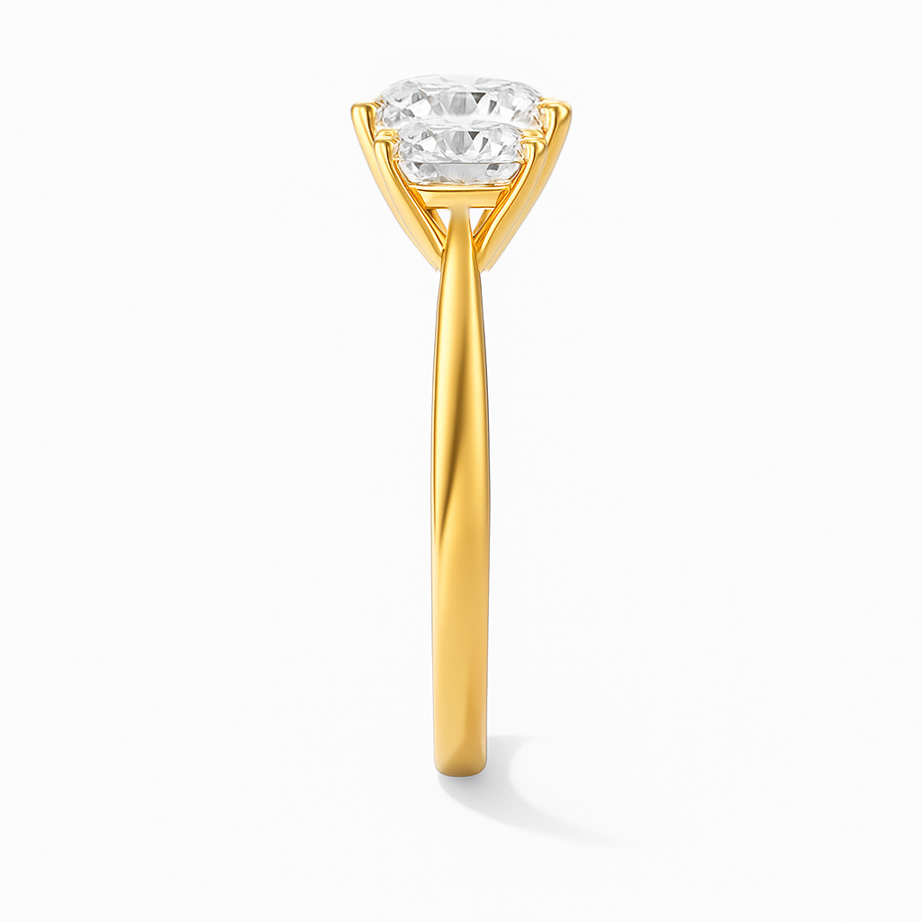 The Adelaide Ring - Trilogy With Round Side Stones