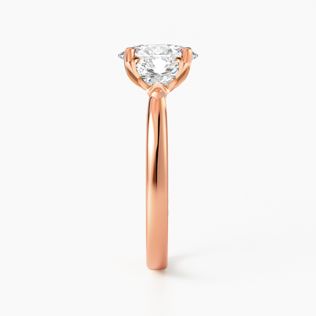 The Angelina Ring - Oval Lab Grown Diamond Trilogy