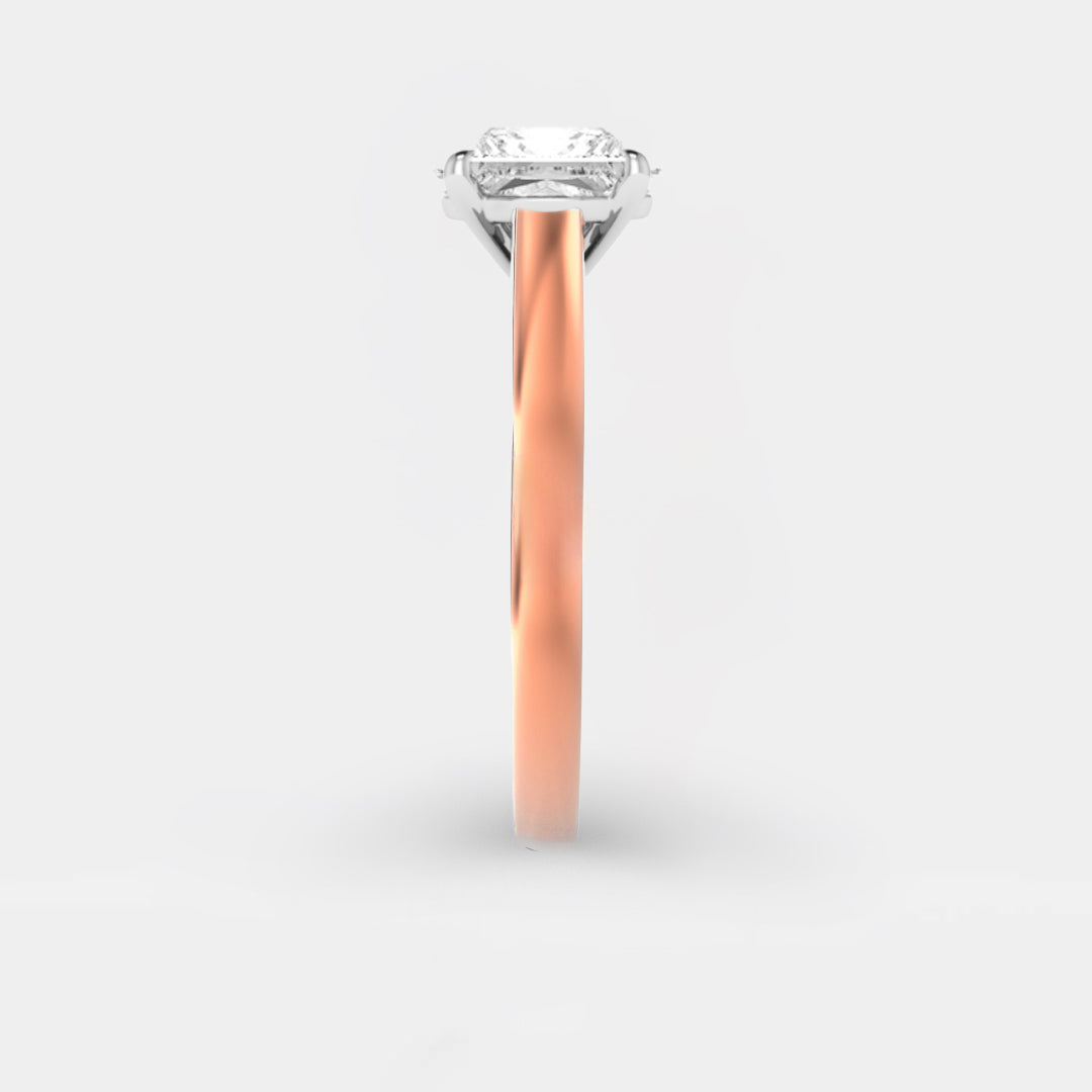 The Zara Ring – Cathedral Set Solitaire with Four-Claw Setting