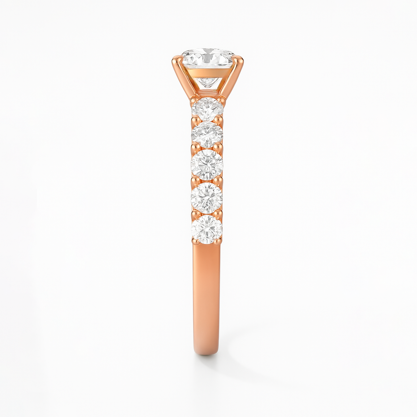 The Paris Ring - Large Diamond Pave Band