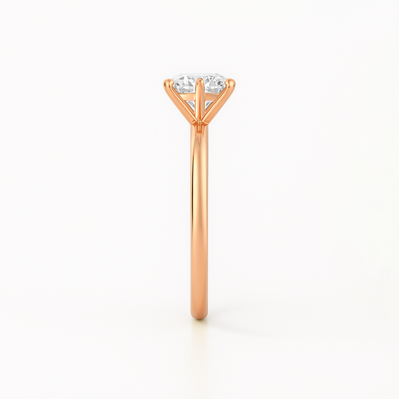 The Stanton Ring - 6-Claw Round Solitaire - Lab Grown Diamond