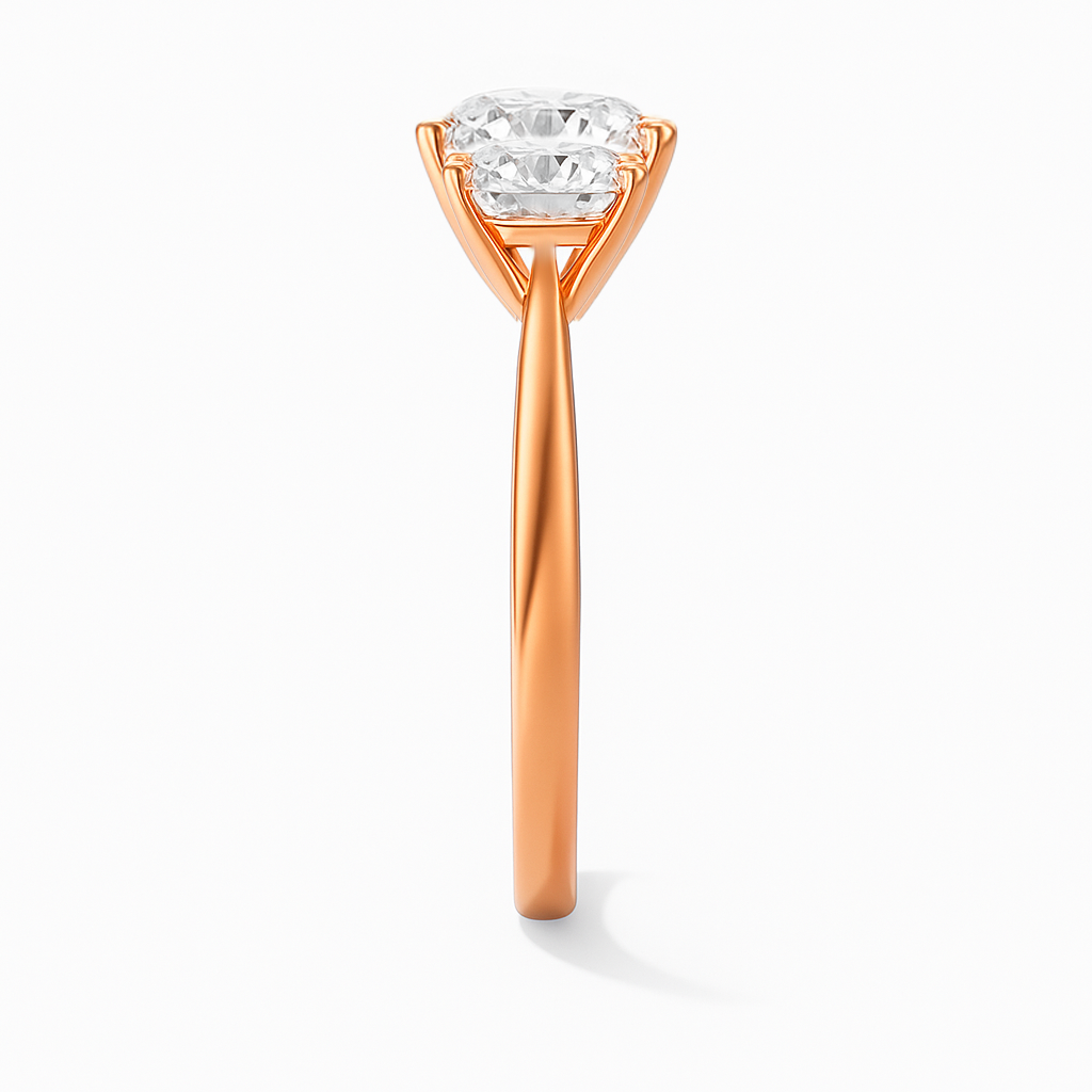The Adelaide Ring - Trilogy With Round Side Stones
