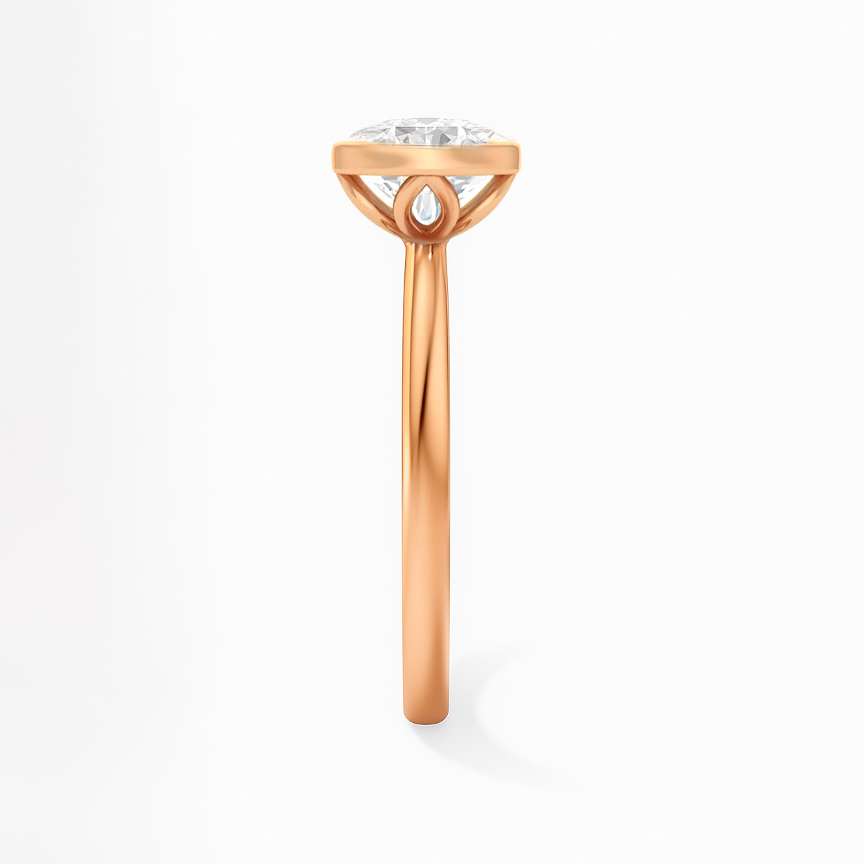 The Alicante Ring - Bezel Set Round Solitaire