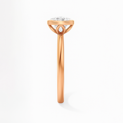 The Alicante Ring - Bezel Set Round Solitaire