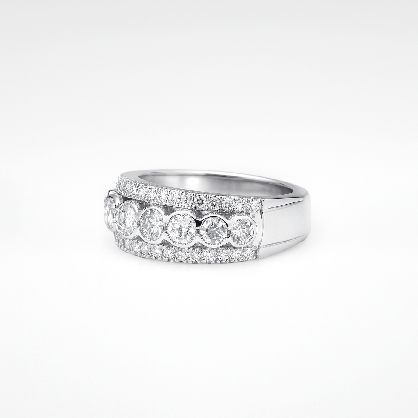 14K White Gold Lab Grown Diamond Ring