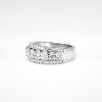 14K White Gold Lab Grown Diamond Ring