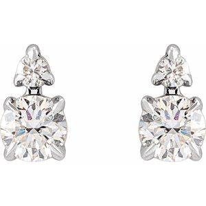 14K Yellow or White Gold 0.33 CTW Lab-Grown Diamond Earrings