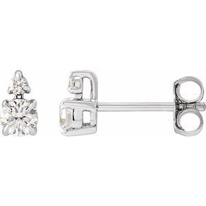 14K Yellow or White Gold 0.33 CTW Lab-Grown Diamond Earrings