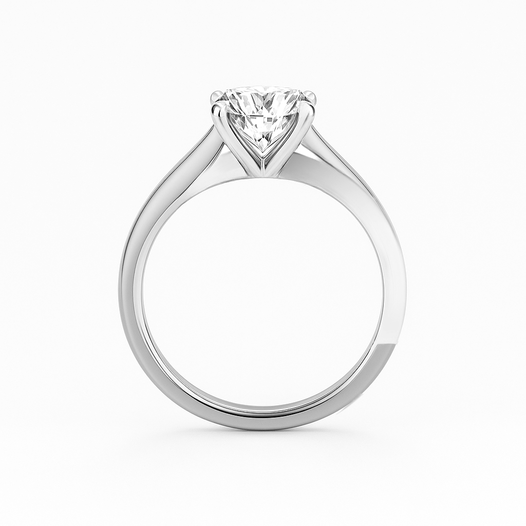 The Valencia Ring - Twist Engagement Ring Two-Tone Gold - Lab Grown Diamond