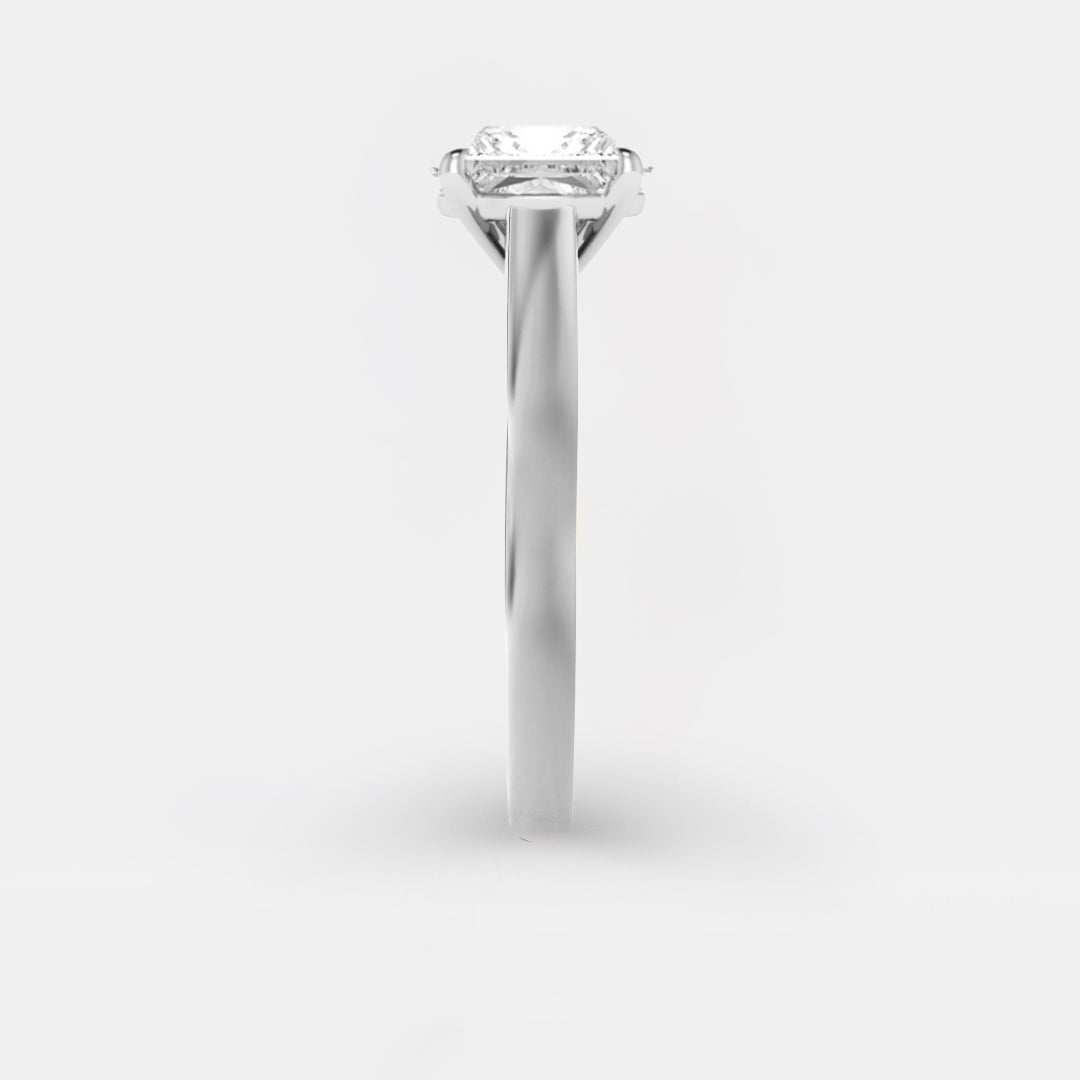 The Zara Ring – Cathedral Set Solitaire with Four-Claw Setting