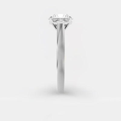 The Zara Ring – Cathedral Set Solitaire with Four-Claw Setting