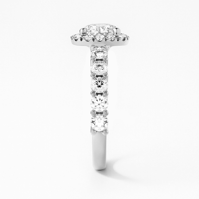 The Tara Ring – Cushion Halo Diamond Engagement Ring