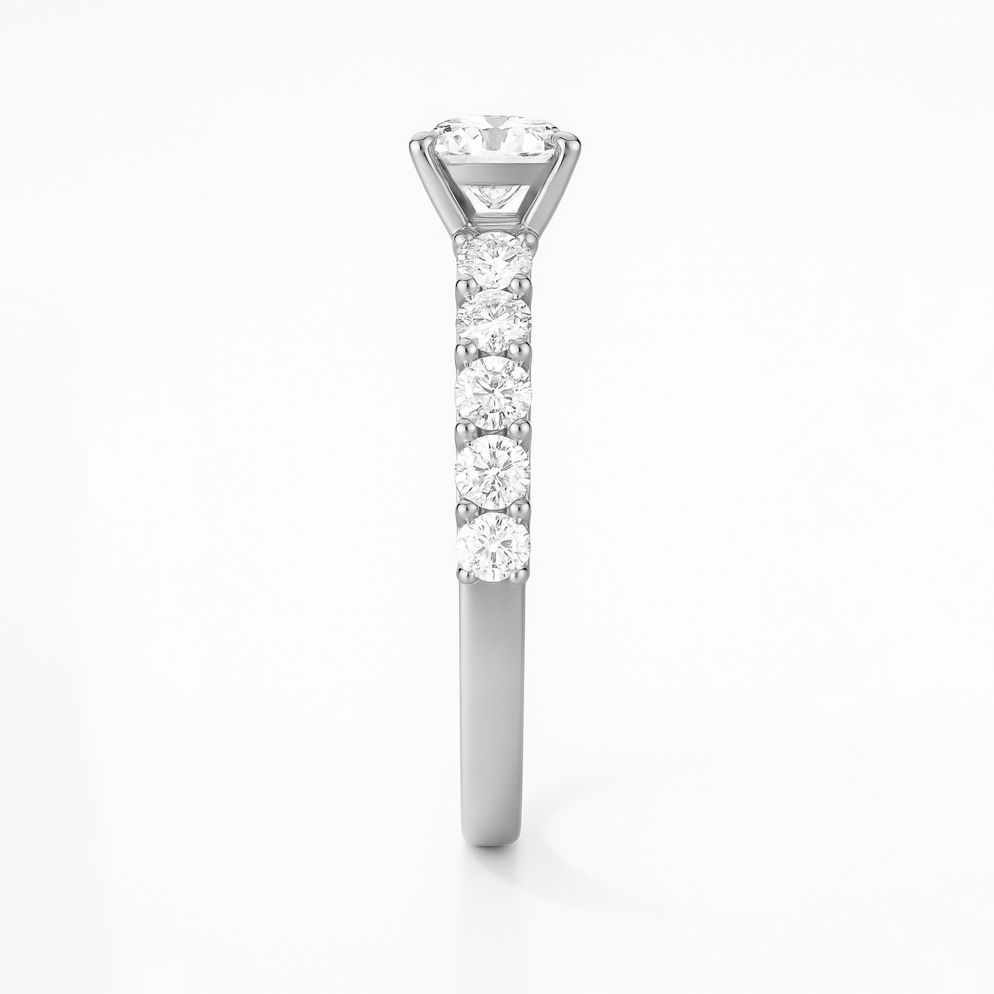 The Paris Ring - Large Diamond Pave Band