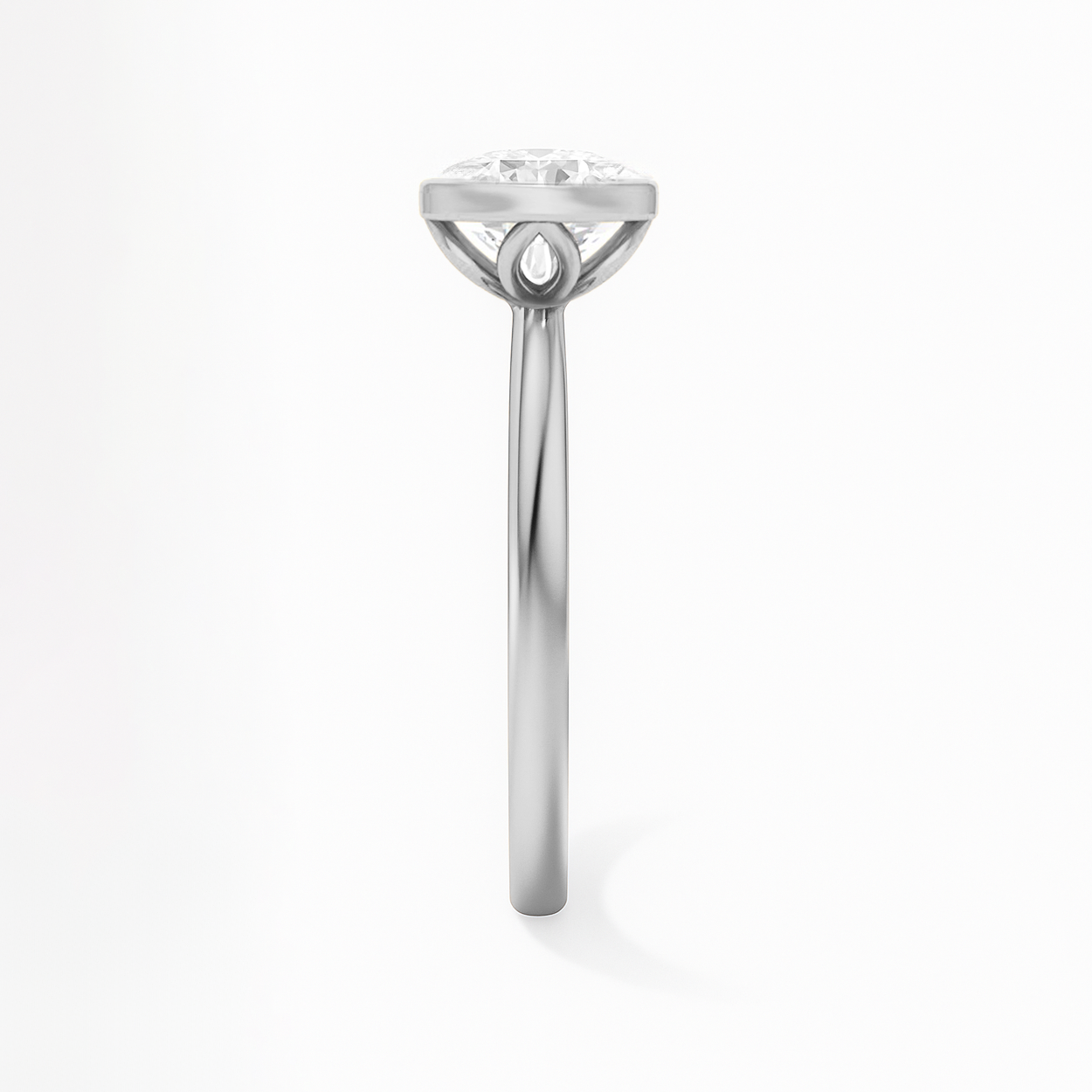 The Alicante Ring - Bezel Set Round Solitaire