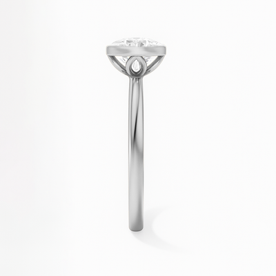 The Alicante Ring - Bezel Set Round Solitaire