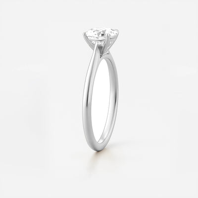 The Ophelia Ring - Cathedral Set with Hidden Halo - Lab Grown Diamond