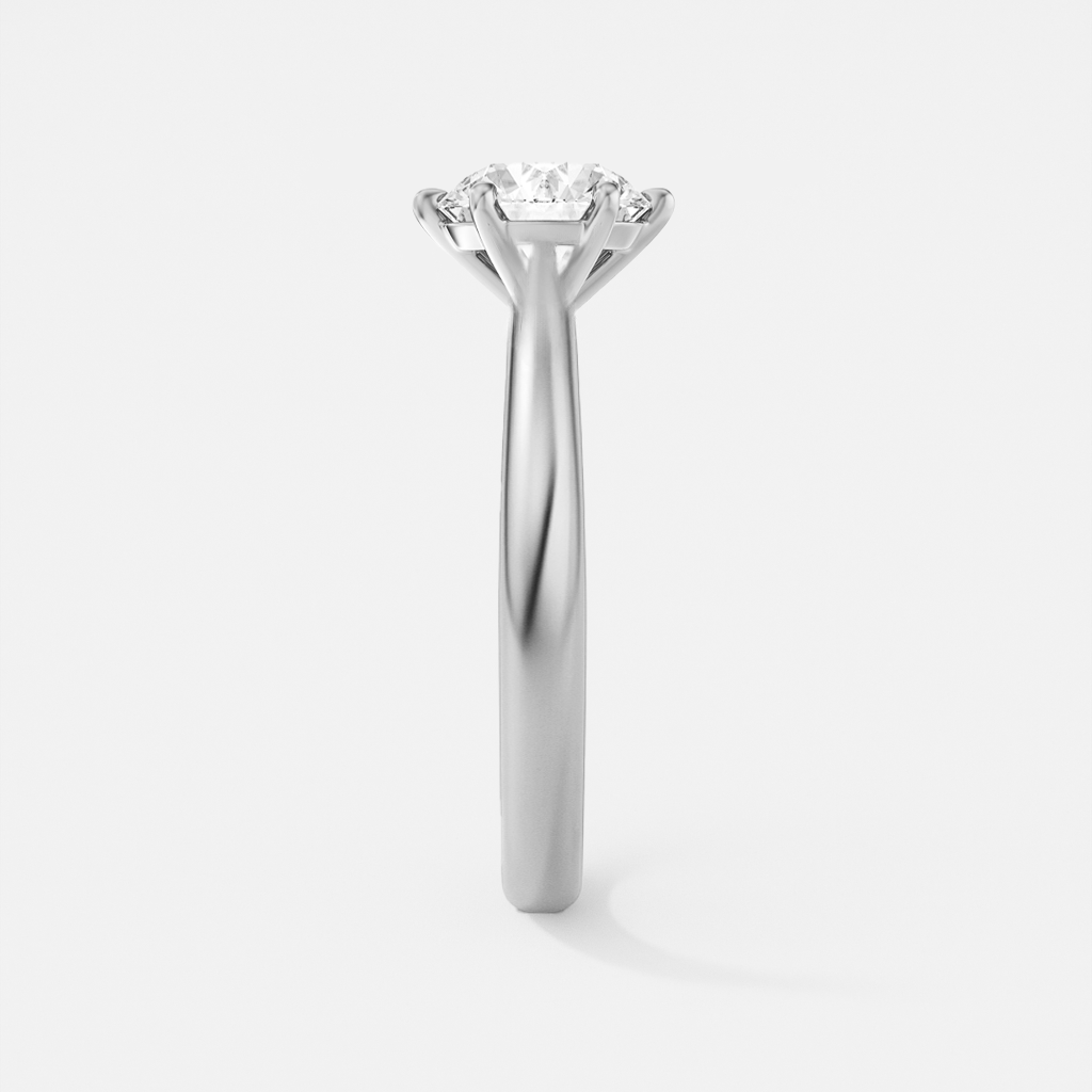 The Celine Ring – Cathedral Set Solitaire with Six-Claw Setting
