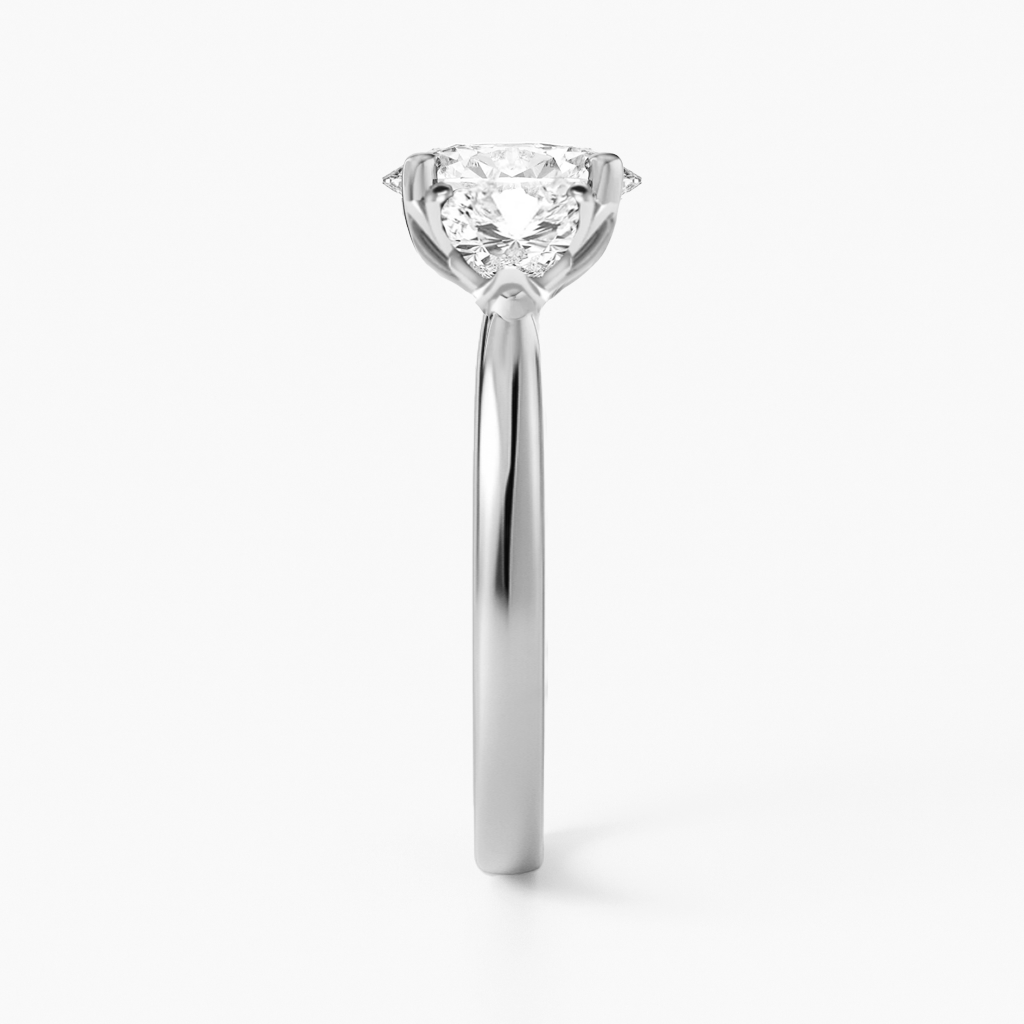 The Angelina Ring - Oval Lab Grown Diamond Trilogy